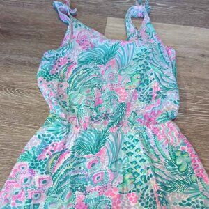 Lilly Pulitzer Kids Girls Print Romper Dress size 6/7